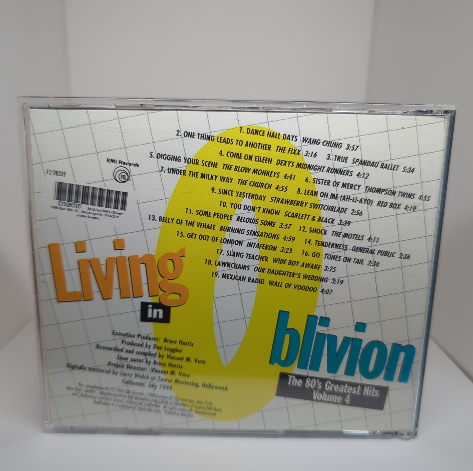 Living In Oblivion 80s Greatest Hits Vol 4 CD EMI 1994 New Wave Synth-Pop